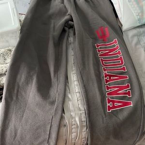 Gray IU Indiana university sweatpants
